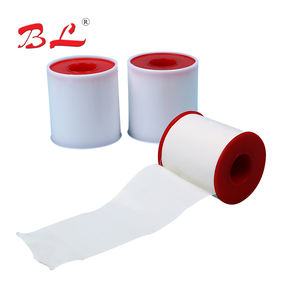 Cinta Adhesiva de Óxido de Zinc para Apósitos Médicos, 100% Algodón, con Orificio, Fácil de Rasgar, en Envase de Plástico - Product Image 2