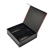 Boîte cadeau magnétique carrée rigide recyclable personnalisable avec logo personnalisé, estampage à chaud et revêtement UV, emballage en carton