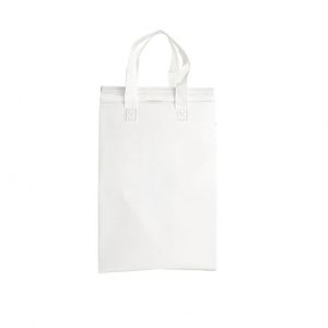 Sac isotherme jetable personnalisé en non-tissé avec feuille d'aluminium et poignée longue pour la livraison de café et de boissons - Product Image 1