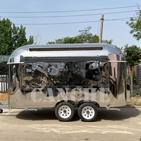 Remorque de nourriture de campeur mobile de prix usine Offre Spéciale/gâteau de gaufre Pizza crème glacée Pizza Hot Dog Camping camion de nourriture chariot de nourriture