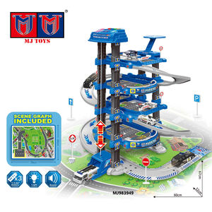 Nuovo Giocattolo 2 in 1: Parcheggio Rotante con Elevatore e Pista per Auto, Set Giocattolo di Traffico Ferroviario per Bambini - Product Image 1