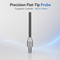 Sonde à pointe plate en carbure de tungstène SD2.0X10mm, filetage M2.5, stylet de mesure de précision pour indicateur à cadran, pièce de rechange pour micromètre