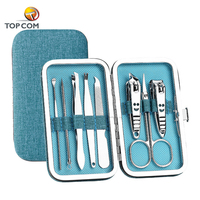 Ensemble d'accessoires de manucure et pédicure de luxe en acier inoxydable en gros avec emballage personnalisé pour hommes et femmes
