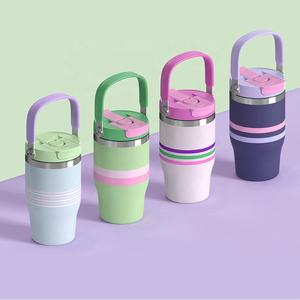 Vaso Térmico Personalizado de 25oz, 30oz, 40oz con Asa, Taza Aislada con Tapa y Popote Abatible, Taza de Viaje de Acero Inoxidable con Asa - Product Image 5