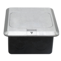 Caja de Conexión de Red RJ45 OEM, Impermeable, Tipo Emergente Oculto, de Cobre Amarillo, para Piso, en Yueqing
