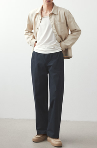 <span class=keywords><strong>Surchemise</strong></span> en sergé tricoté 100% coton pour hommes personnalisée Regular-Fit respirant anti-rides écologique style décontracté brodé - Product Image 6