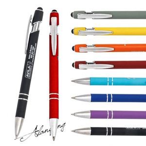 Custom Logo Stylus <b>Ballpoint</b> <b>Pen</b>, 2-in-1 Touch Screen <b>Pen</b> with Soft Grip, for Office, School & Promotional Gifts - Product Image 1