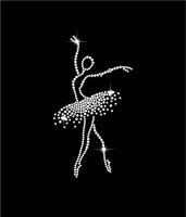 Soldes de Noël Lumineuses : Échantillon Gratuit, Prêt à Expédier – Motifs de Strass Thermocollants pour la Danse