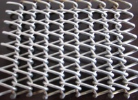 Nastro a Catena in Acciaio Inossidabile Intrecciato NingDa, Resistente all'Olio e al Calore per Linee di Pulizia Friggitrici Alimentari, 20m/min, 1 Anno di Garanzia