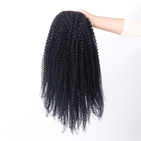 Perruque mi-tête 100 % cheveux humains bouclés crépus OEM, ligne de cheveux naturelle invisible 4A 4B 4C
