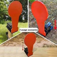 Cible de tir réactive en acier AR500 robuste à réinitialisation automatique, diamètre 6*12,8 pouces, accessoires d'entraînement pour stand de tir extérieur