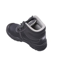 Sepatu Kerja Safety Steel Toe Hitam Custom Hang Tag Langsung dari Pabrik untuk Pekerja Industri Bengkel