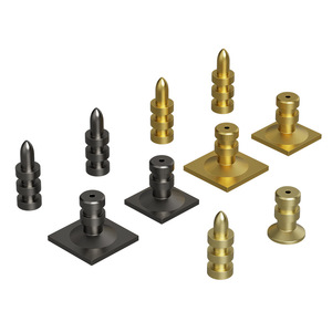 Brass Sleeve And Pin For Dining <b>Table</b> Hidden Central Axis Pivot Square Metal <b>Legs</b> Modern Design - Product Image 1