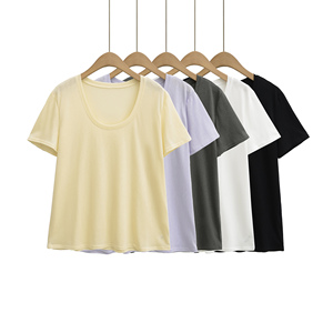 Camisetas de Verano para Mujer, Ecológicas, Transpirables, de Corte Holgado, de Poliéster/Algodón, Personalizadas, Casuales, de Manga Corta, de Secado Rápido - Product Image 1