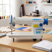 Machine à coudre point noué haute vitesse JK8500, type aiguille simple, sortie de point droit et lisse pour la confection de vêtements quotidiens