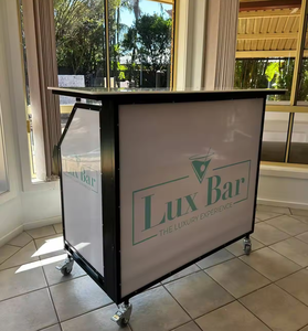 <span class=keywords><strong>Bar</strong></span> pliable portable, facile à assembler avec roues <span class=keywords><strong>de</strong></span> frein, <span class=keywords><strong>comptoir</strong></span> <span class=keywords><strong>de</strong></span> barre lumineuses à vendre - Product Image 4