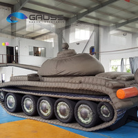 Modèle de char T55 gonflable réaliste sur mesure et réplique de véhicule blindé Panzer gonflable géant pour l'extérieur