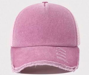 Wholesale Custom Distressed Baseball Cap Vintage Washed Cotton Trucker <b>Hat</b> <b>for</b> Men Women 3D Embroidery Summer Outdoor Applicable - Product Image 5