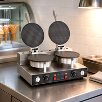 Gaufrier électrique en acier inoxydable pour usage commercial dans les restaurants, les pâtisseries, les hôtels et les foyers