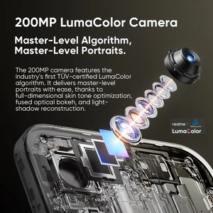 สมาร์ทโฟน Realme 16 Pro 5G รุ่นดั้งเดิม กล้อง 200MP แบตเตอรี่ 6500mAh หน้าจอ 6.78 นิ้ว 144Hz AMOLED 6500nit IP69 NFC ไม่มีที่ชาร์จ - Product Image 4