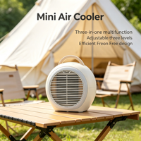 Ventilateur climatiseur portable mini USB, brumisateur d'air de bureau, grand réservoir d'eau pour voiture, camping, bureau, chambre