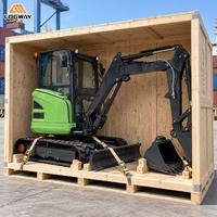 Pengiriman Gratis Excavator Mini LOGWAY Breaker Pipeline Kontrol Hidrolik Halus untuk Instalasi Utilitas Mini Excavator