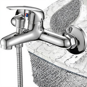 Grifo Mezclador <span class=keywords><strong>de</strong></span> Ducha Monomando <span class=keywords><strong>de</strong></span> <span class=keywords><strong>Zinc</strong></span> para Montaje en Pared, Diseño Moderno, Cromado, para Bañera, con Rociador <span class=keywords><strong>de</strong></span> Flores, Mercado <span class=keywords><strong>de</strong></span> Asia Central - Product Image 3