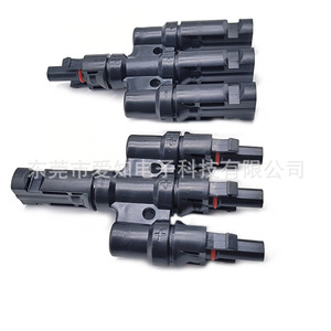 T Type Mc4 Connector 3 To 1 Solar Panel <b>Adapter</b> <b>Plug</b> In Dc Abs Material Ip20 - Product Image 3