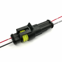 Konektor Otomotif TE AMP Superseal Seri 1.5MM Tahan Air 1 2 3 4 5 6 Pin, Kabel Harness Perakitan untuk Truk Scania