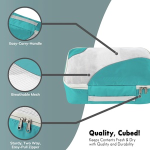 10-piece Set Durable Packing Cubes for <strong>Suitcases</strong> Travel Essentials Anti-Tear <strong>Stitching</strong> Luggage Packing Organizers - Product Image 6