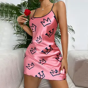 Europese En Amerikaanse Stijl Sexy Nacht Draagt Casual Slip Dress Pyjama Nachtkleding Voor Vrouwen Groothandel