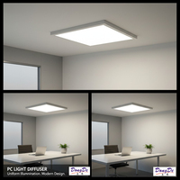 Plaque diffuseur de lumière LED en polycarbonate 1,2 mm 1,5 mm 2 mm, panneau PC blanc laiteux pour luminaires de plafond, découpe sur mesure