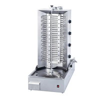 Machine à Shawarma Automatique Commerciale, Gril à Kebab et Doner au Gaz ou Électrique, Équipement de Rôtisserie avec Armoire en Acier Inoxydable