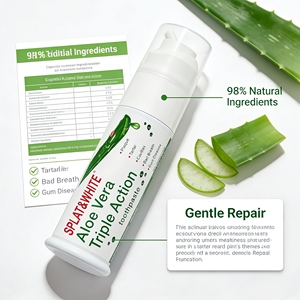 Dentifricio Sbiancante Biologico 120ML per Adulti con Gengive Sensibili Ingredienti di Aloe Vera e <span class=keywords><strong>Calendula</strong></span> Formula Naturale a Base di Erbe - Product Image 2