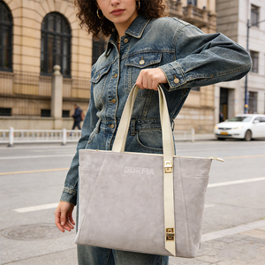 Sac fourre-tout tendance pour femme, grand sac à bandoulière en daim, grande capacité, sac à main décontracté pour le quotidien et le travail - Product Image 1