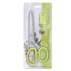 Kéo Đa Năng Làm Bếp <span class=keywords><strong>5</strong></span> Lớp Bằng Thép Không Gỉ Rau Thảo Mộc <span class=keywords><strong>5</strong></span> Lưỡi Kéo Thảo Mộc - Product Image 6