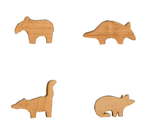 Juguetes de Animales de Madera Personalizados, Lindos y Educativos, Montessori, Animales del Bosque: Piranha, Foca, Canguro, Echidna, Juguete para Niños Pequeños - Product Image 2