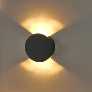 Luci da parete a LED circolari di alta qualità in alluminio da 10W per uso interno ed esterno a parete luci da parete esterne - Product Image 5