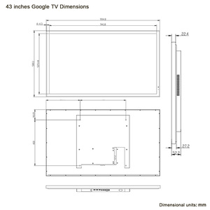 <span class=keywords><strong>TV</strong></span> impermeable <span class=keywords><strong>Android</strong></span> <span class=keywords><strong>Google</strong></span> Mirror de 43 pulgadas para baño y piscina - Product Image 3