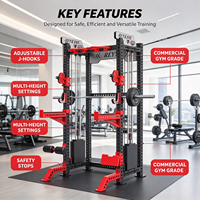 Mesin Pulley Kabel Multifungsi REYK Upgraded High Pull Low Row dengan Rak Beban untuk Latihan