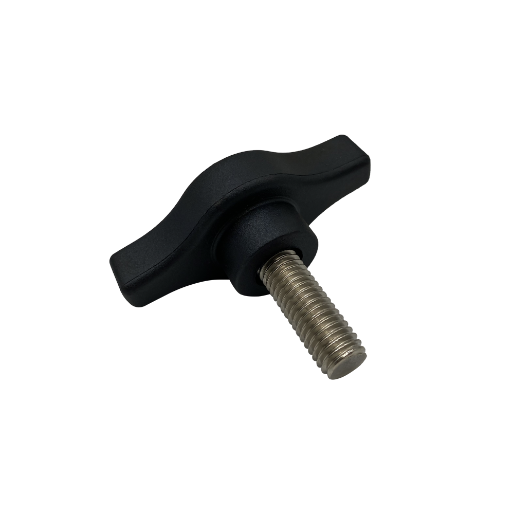 Manche droit en plastique noir