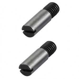 GB878 M3-M20 Goupilles cylindriques fendues en acier inoxydable trempé, filetage externe, plaqué argent, partiellement filetées - Product Image 3