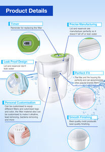 <span class=keywords><strong>Bluetech</strong></span> ตัวกรองน้ำแบบใช้มือทำจากพลาสติกเหยือกน้ำอัลคาไลน์แบคทีเรียเครื่องกำจัดคลอรีนความจุ3.5L เป็นมิตรกับสิ่งแวดล้อมจากจีน - Product Image 5