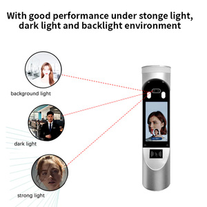 개찰구 얼굴 인식 출석 기능이 있는 고정밀 안면 인식 접근 제어 네트워크 카메라 - Product Image 2