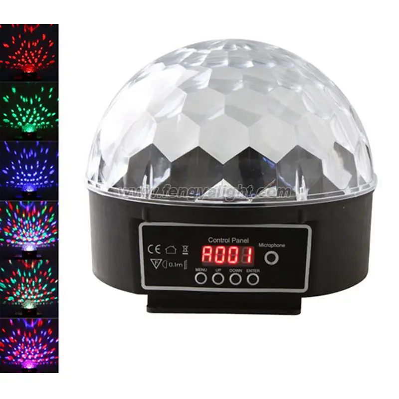 6*3W Dj Party Disco Rgb Crystal Ball Led Light