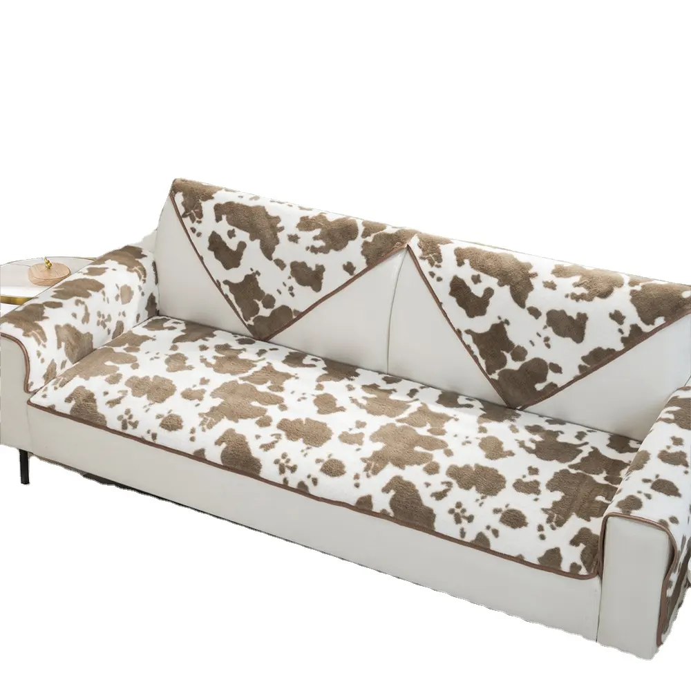 Làm thế nào bán bò mô hình đồ nội thất sofa khăn 100% Polyester vải chần sofa bao gồm