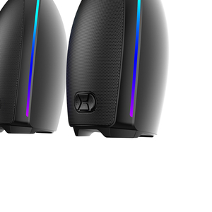 Loa chơi game RGB sử dụng nguồn USB với âm thanh nổi HiFi & máy nghe nhạc đa phương tiện, thiết kế thời trang, một cặp, chỉnh được EQ âm trầm, tích hợp micro - Product Image 5