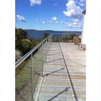 Rampe en verre personnalisée en acier inoxydable et en aluminium pour balcon et escalier - Fabricant