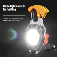 Porte-clés LED Lampe de travail rechargeable Mini lampe de poche haute luminosité Lampe portable multifonction avec tournevis Ouvre-bouteille