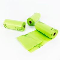 Haute Qualité HDPE EPI PE Dégradable Pet Merde Sacs Amidon De Maïs PLA PBAT Portable Blister Ménage Ordures pour Chiens